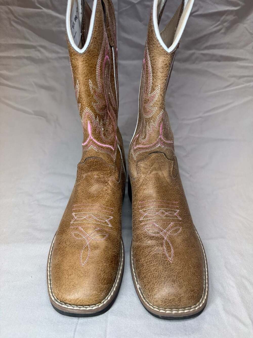 Shyanne BVB9155 Brown Western Cowboy Boots Size 4.0D - Picture 3 of 9